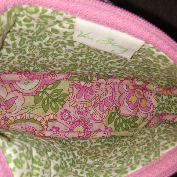 Vera Bradley Pink & Green Print Cross Body Bag - Picture 3 of 4